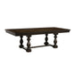 Tesy 76-96 Inch Dining Table Extendable Rectangular Dark Oak Brown Wood By Casagear Home BM314248