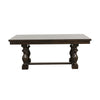 Resy 76-96 Inch Dining Table Extendable Rectangular Dark Cherry Brown By Casagear Home BM314249