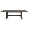 Koa 84-102 Inch Dining Table, Extendable 8 Seater Rectangular, Brown Wood By Casagear Home