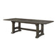 Koa 84-102 Inch Dining Table, Extendable 8 Seater Rectangular, Brown Wood By Casagear Home