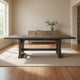 Koa 84-102 Inch Dining Table, Extendable 8 Seater Rectangular, Brown Wood By Casagear Home