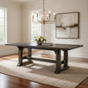 Koa 84-102 Inch Dining Table, Extendable 8 Seater Rectangular, Brown Wood By Casagear Home