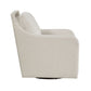 36 Inch Swivel Accent Chair Sloped Track Arms Textured Beige Polyester By Casagear Home BM314278