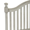 Ugo Queen Bed Slatted Arched Headboard Finial Accents Gray Wood Frame By Casagear Home BM314284