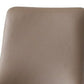 25 Inch Side Dining Chair Set of 2, Tall Back, Brown Leather and Wood By Casagear Home