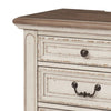 Beny 27 Inch Nightstand with 3 Drawers Black Handles White Wood Finish By Casagear Home BM314382