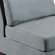 Remy 32 Inch Modular Armless Sofa Chair Soft Gray Chenille Solid Wood By Casagear Home BM314386