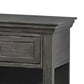 Zenny 26 Inch Nightstand with 1 Drawer, Open Lower Shelf, Gray Solid Wood By Casagear Home