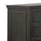 Zenny 58 Inch Wide Dresser with 6 Drawers Metal Knobs Farmhouse Gray Wood By Casagear Home BM314394