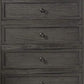 Zenny 50 Inch Tall Dresser Chest with 5 Drawers Farmhouse Gray Wood By Casagear Home BM314395