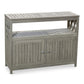 Uti 42 Inch Sideboard, Double Door Cabinet, 1 Middle Shelf, Driftwood Gray By Casagear Home