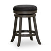 Opi 24 Inch Swivel Counter Stool Cushioned Weathered Gray Charcoal By Casagear Home BM314460