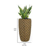 Wiki 28 Inch Self Watering Planter, Handwoven Rattan Wicker, Natural By Casagear Home