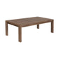 Sol 52 Inch Outdoor Coffee Table Slatted Top Weathered Eucalyptus Wood By Casagear Home BM314490