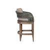 Kimi 26 Inch Outdoor Patio Counter Stool Chair Olefin and Gray Woven Rope By Casagear Home BM314497