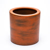 8 Inch Self Watering Planter, Painted Plastic Body, Round Top, Warm Brown By Casagear Home