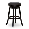 Opi 30 Inch Swivel Barstool, Gray Cushioned, Espresso Brown Solid Wood By Casagear Home