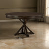 Berey 54 Inch Dining Table Round 4 Seater Driftwood Brown Wood Finish By Casagear Home BM314573