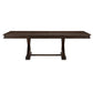 Berey 60-96 Inch Dining Table Extendable Trestle Base Driftwood Brown By Casagear Home BM314575