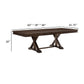 Berey 60-96 Inch Dining Table Extendable Trestle Base Driftwood Brown By Casagear Home BM314575