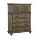 Danya 58 Inch Tall Dresser Chest, 4 Drawers, Cabinet, Weathered Pecan Brown By Casagear Home