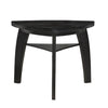 Elsaa 41 Inch Bar Height Table Triangular 1 Open Shelf Black Solid Wood By Casagear Home BM314590