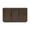 Olia 60 Inch Sideboard Buffet Server 3 Cabinets Adjustable Shelves Brown By Casagear Home BM314603