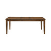 Nil 60-78 Inch Dining Table Extendable Top 6 Seater Cherry Solid Wood By Casagear Home BM314622