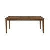 Nil 60-78 Inch Dining Table Extendable Top 6 Seater Cherry Solid Wood By Casagear Home BM314622