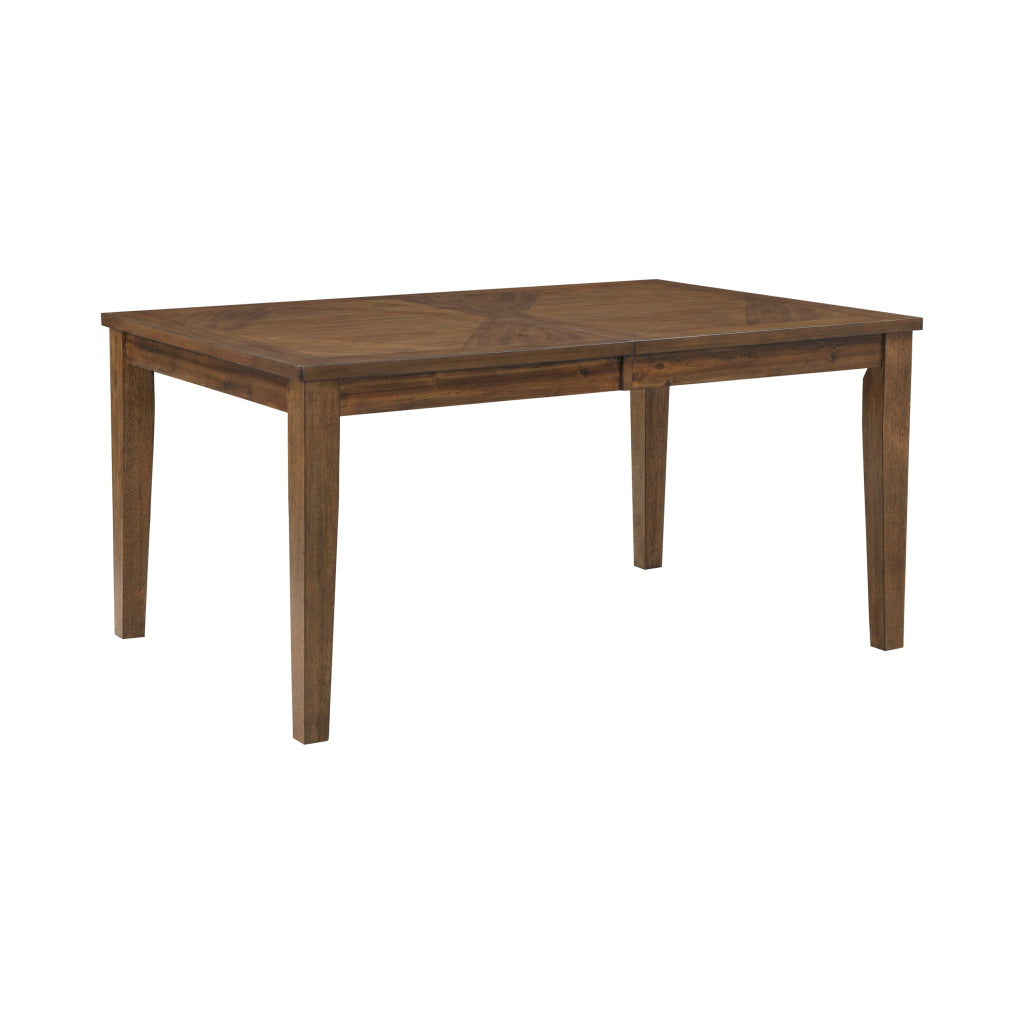 Nil 60-78 Inch Dining Table Extendable Top 6 Seater Cherry Solid Wood By Casagear Home BM314622