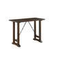 Neil 3 Piece Counter Height Set 1 Table 2 Stools Cherry Brown Solid Wood By Casagear Home BM314629