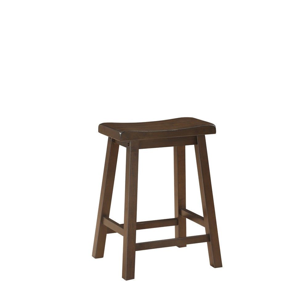Neil 3 Piece Counter Height Set 1 Table 2 Stools Cherry Brown Solid Wood By Casagear Home BM314629