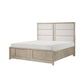 Owen Queen Platform Bed Storage Drawers Upholstery Light Beige Wood By Casagear Home BM314640