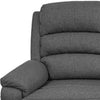 Fery 74 Inch Manual Recliner Sofa 3 Seater Gray Burlap Upholstery Wood By Casagear Home BM314650