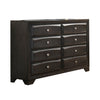 Lem 58 Inch Wide Dresser Chest with 8 Storage Drawer Gray Wood Finish By Casagear Home BM314679