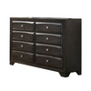 Lem 58 Inch Wide Dresser Chest with 8 Storage Drawer Gray Wood Finish By Casagear Home BM314679