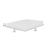 Bint 8 Inch King Size Mattress Gel Memory Foam Curved Edges Jacquard By Casagear Home BM314697