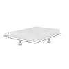 Bint 8 Inch Twin XL Size Mattress Gel Memory Foam Curved Edges Jacquard By Casagear Home BM314700