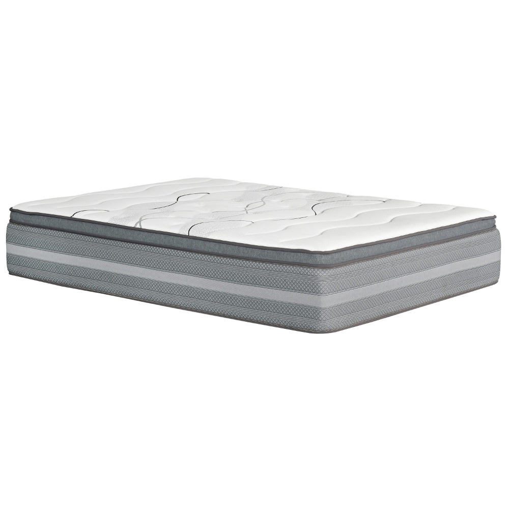 Dani 14 Inch Full Size Mattress, Pocket Coil Hybrid and Foam Layers By Casagear Home