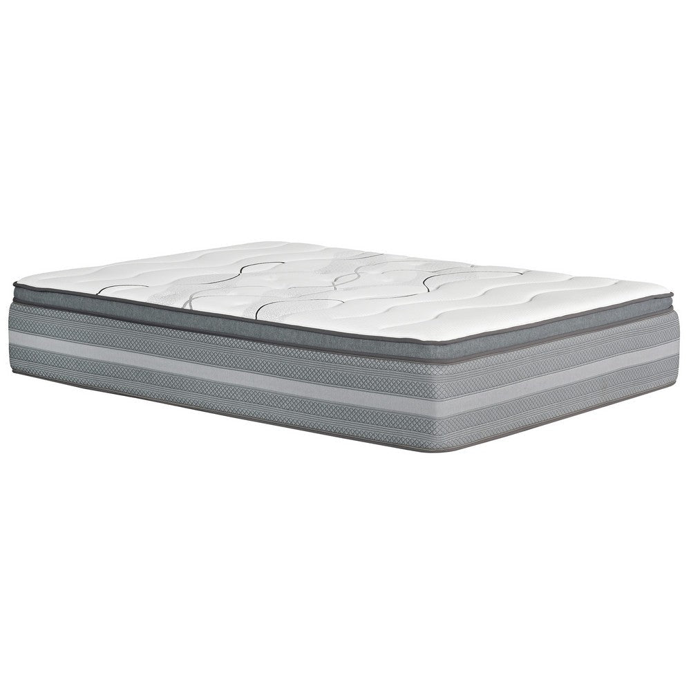 Dani 14 Inch Full Size Mattress Pocket Coil Hybrid and Foam Layers By Casagear Home