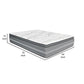 Dani 14 Inch Full Size Mattress, Pocket Coil Hybrid and Foam Layers By Casagear Home