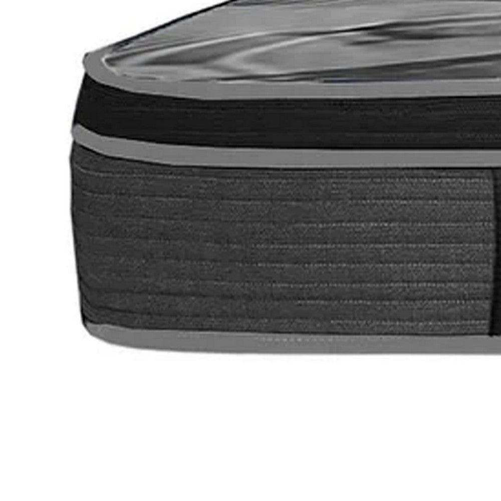 Kavi 14 Inch Full Size Mattress Pocket Coil Hybrid Memory Foam Knitted By Casagear Home