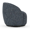 Rea 34 Inch Swivel Accent Chair Padded Blue Polyester Upholstery Ash Wood By Casagear Home BM314727