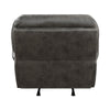 Tony 45 Inch Rocker Manual Recliner Chair Gray Microfiber Solid Wood By Casagear Home BM314785