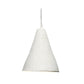 Zoe 96 Inch Pendant Chandelier, Modern Paper Mache Cone Shape, Beige By Casagear Home
