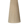 Liya 18 Inch Table Lamp Cone Shade Tapered Base Off White Texture Finish By Casagear Home BM314841