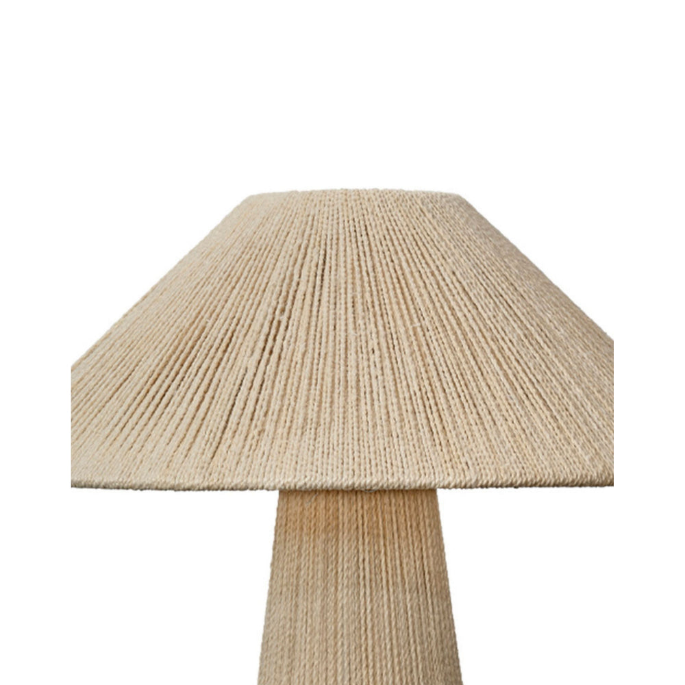 Liya 18 Inch Table Lamp, Cone Shade, Tapered Base, Off White Texture Finish By Casagear Home