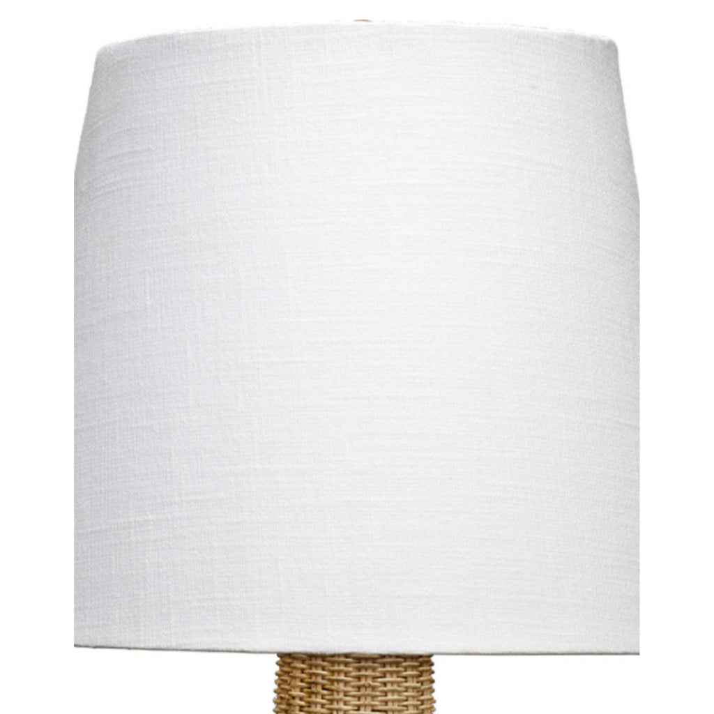 27 Inch Table Lamp Tree Trunk Base Tapered Shade White Natural Brown By Casagear Home BM314842