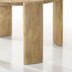 Bowny 47 Inch Dining Table, Round Top, Natural Oak Brown Finish, Solid Wood By Casagear Home