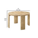 Bowny 47 Inch Dining Table, Round Top, Natural Oak Brown Finish, Solid Wood By Casagear Home